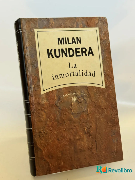 Portada de La inmortalidad de Milan Kundera, libro de segunda mano