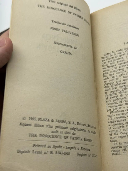 Foto 2 de LA INNOCENCIA DEL PARE BROWN de Gilbert Keith Chesterton, libro de segunda mano