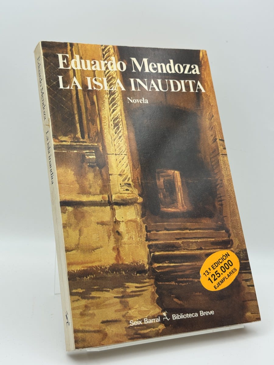 Portada de La Isla inaudita de Eduardo Mendoza, libro de segunda mano
