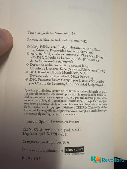 Foto 3 de La loba blanca - 1ª edición de Theresa Révay, libro de segunda mano