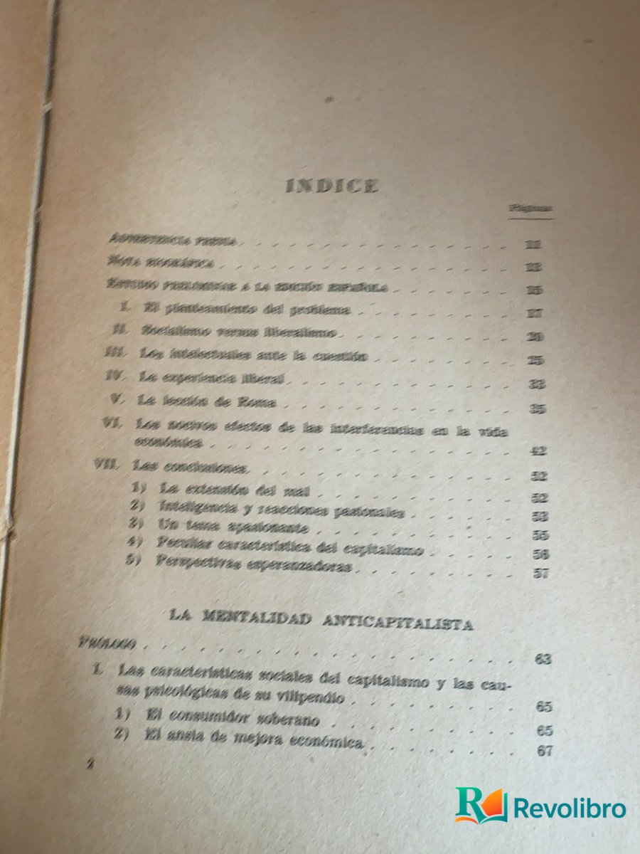 Foto 5 de La mentalidad anticapitalista de L. von Mises, libro de segunda mano