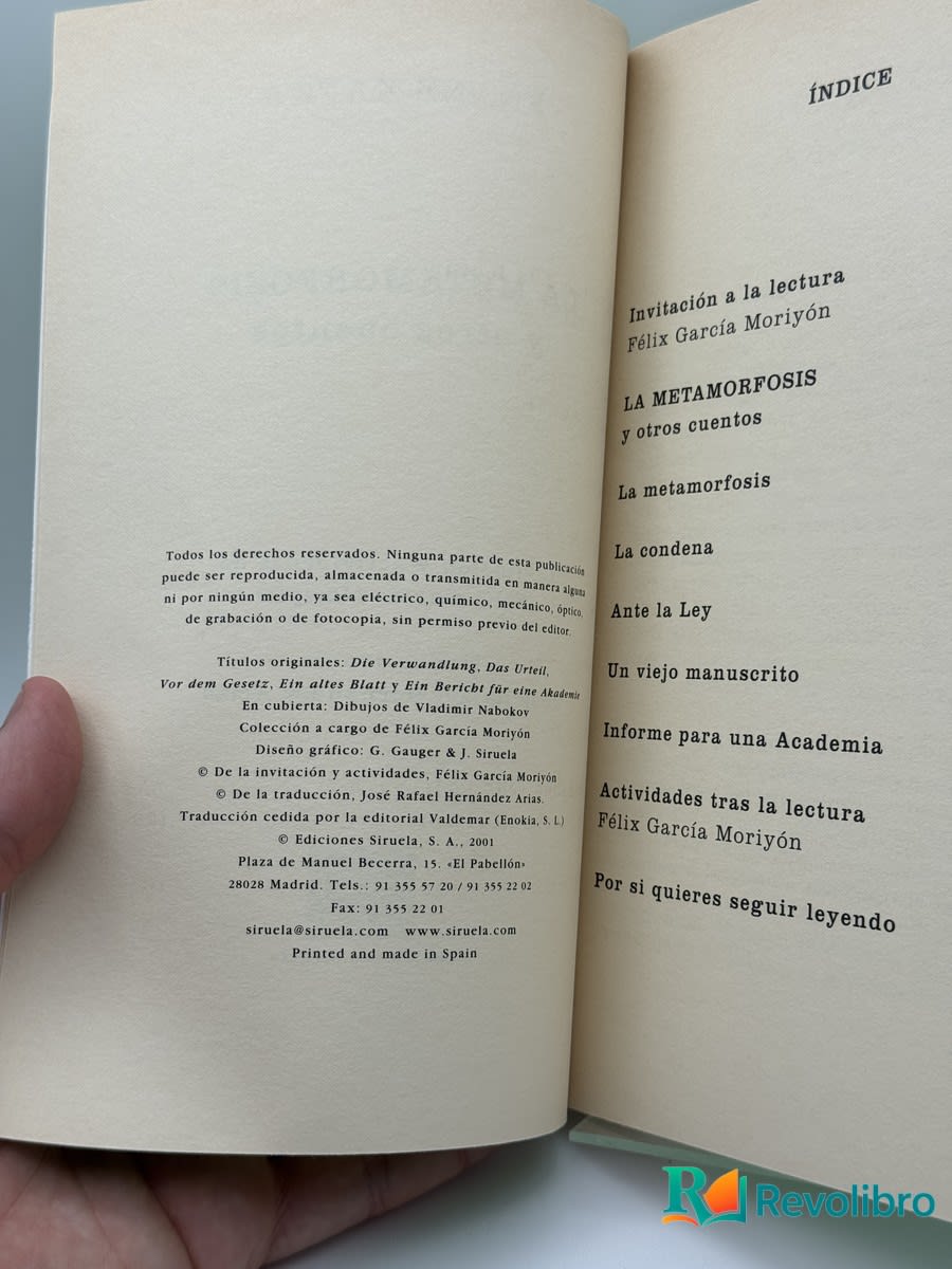 La Metamorfosis y Otros Cuentos - Franz Kafka - Imagen 2