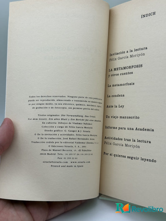 La Metamorfosis y Otros Cuentos - Franz Kafka - Imagen 2