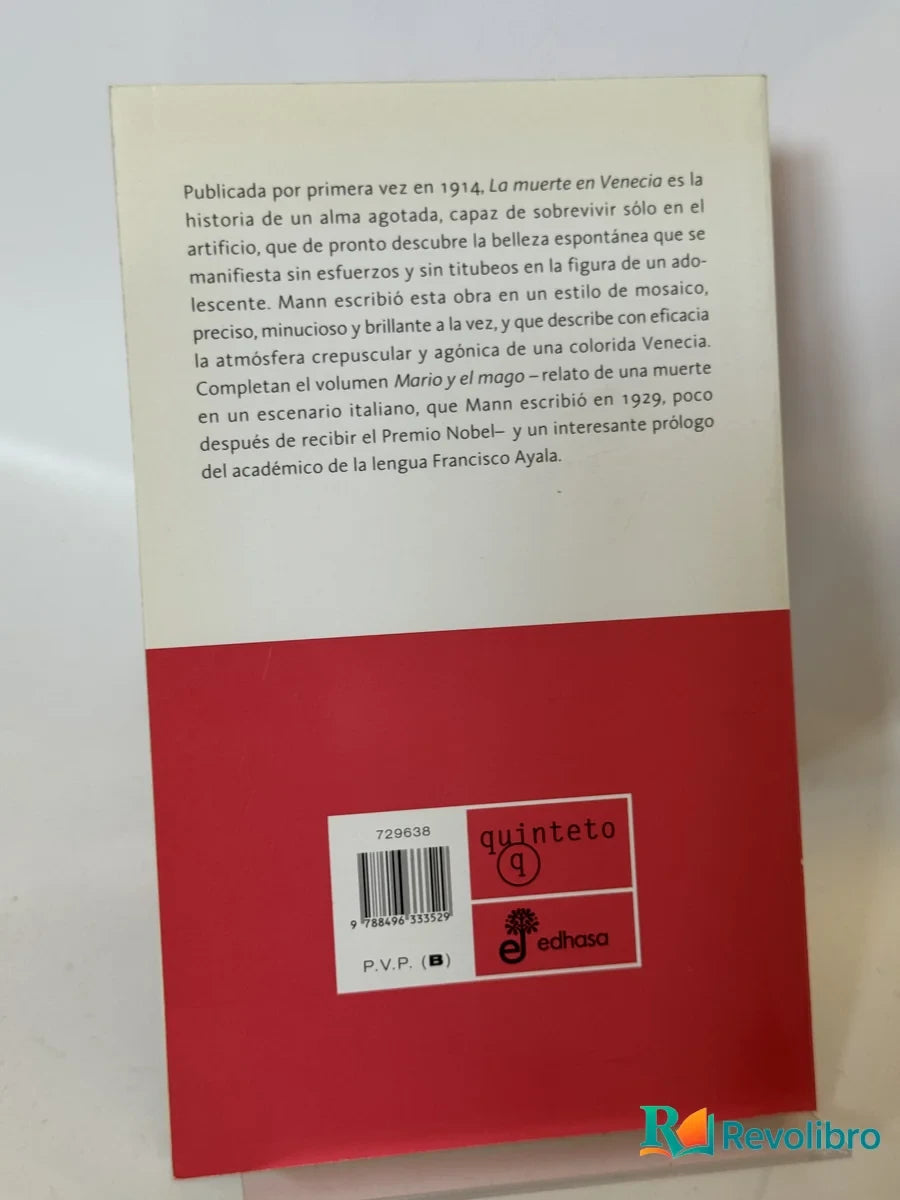 Foto 2 de La muerte en Venecia Mario y el mago de Thomas Mann, libro de segunda mano