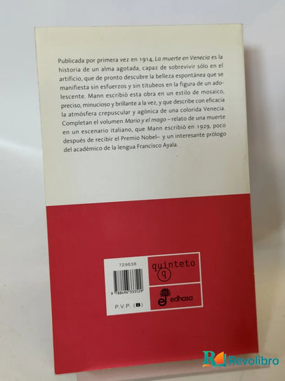 Foto 2 de La muerte en Venecia Mario y el mago de Thomas Mann, libro de segunda mano