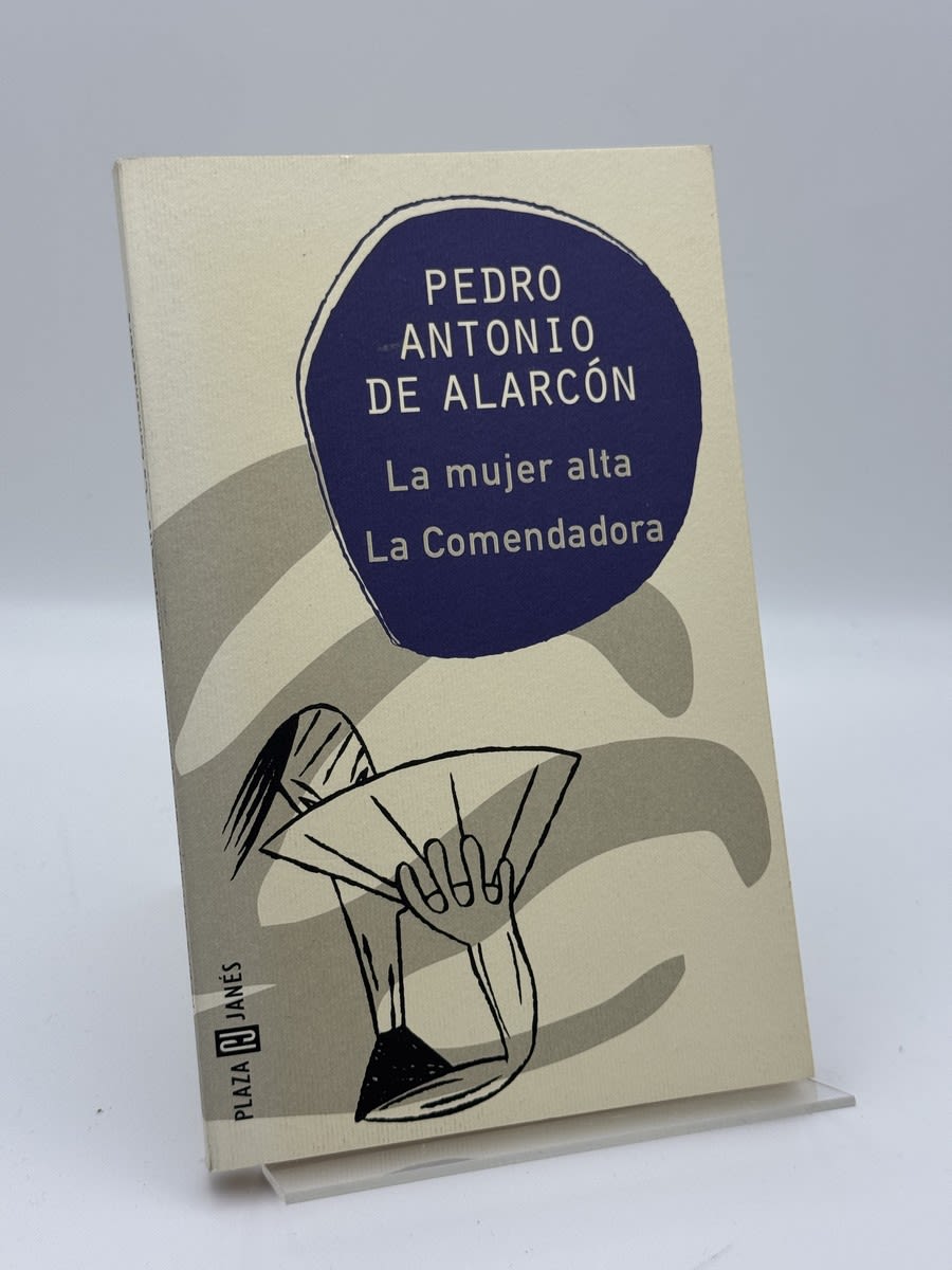 Portada de La Mujer Alta  la Comendadora de Pedro Antonio de Alarcón, libro de segunda mano