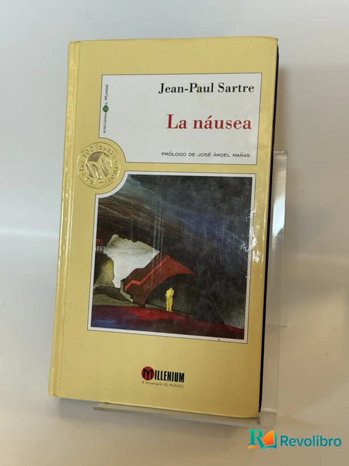 Portada de La náusea de Jean-Paul Sartre, libro de segunda mano