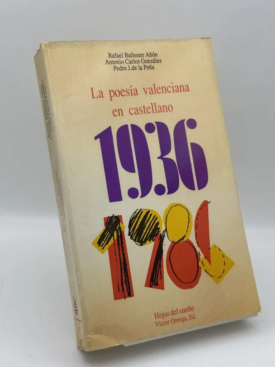 La Poesía valenciana en castellano de Rafael Ballester Añón | Libro segunda mano - Portada