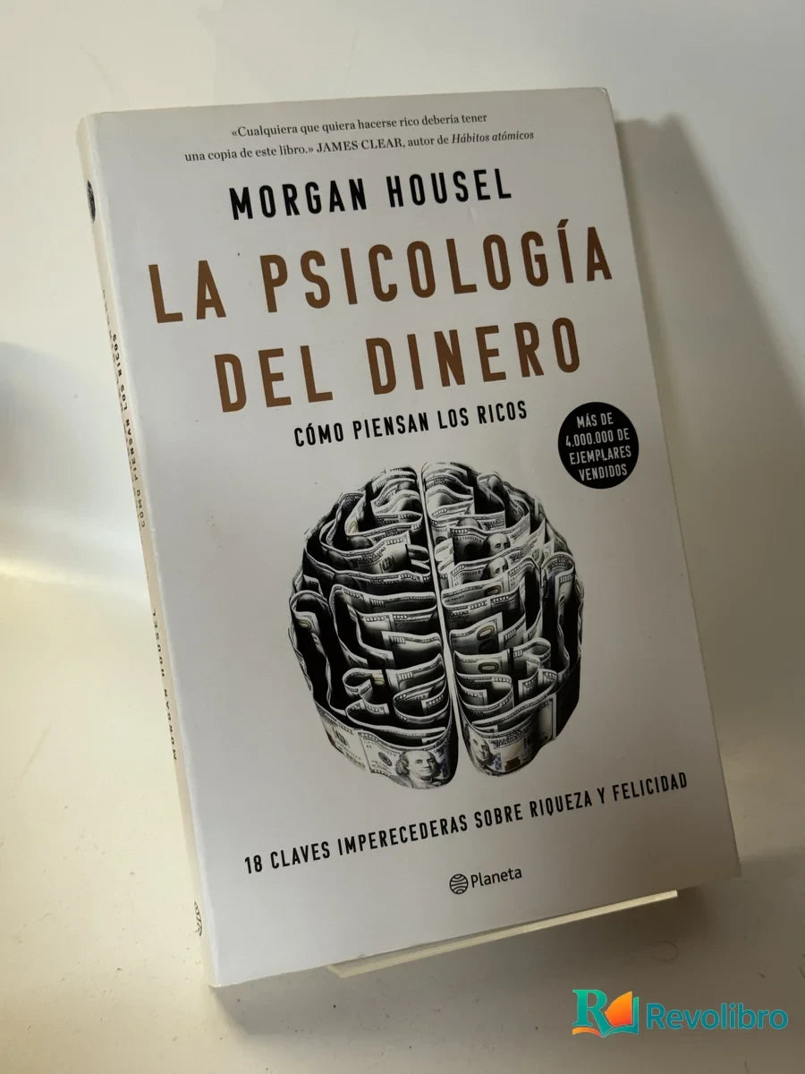 Portada de La Psicología del Dinero de Morgan Housel, libro de segunda mano