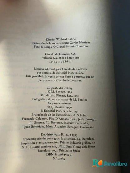 Foto 3 de La punta del iceberg ; La quinta columna de J. J. Benítez, libro de segunda mano