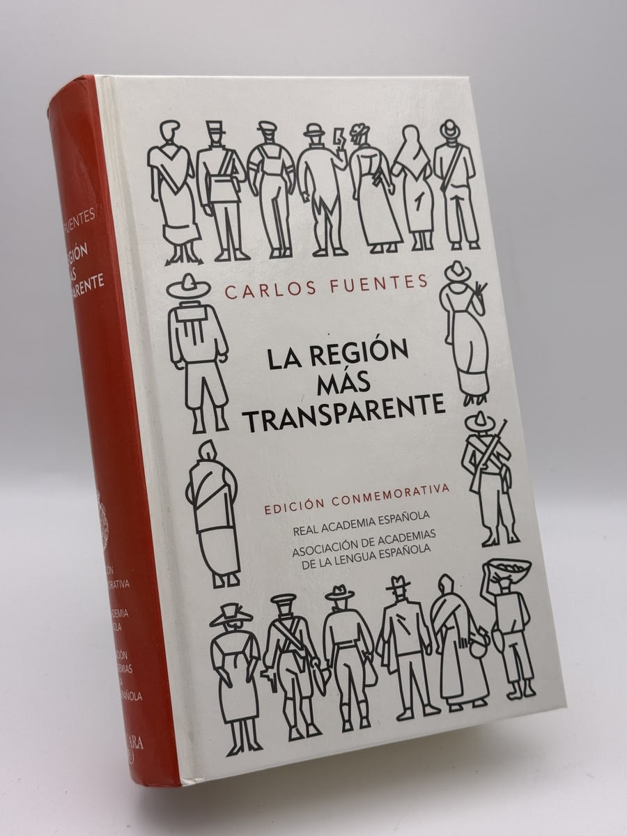 Portada de La región más transparente - Carlos Fuentes de Carlos Fuentes, libro de segunda mano