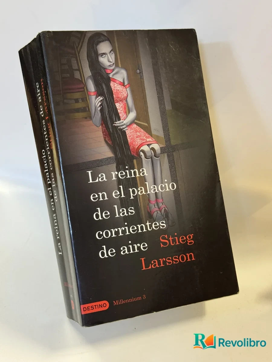 Portada de La reina en el palacio de las corrientes de aire de Stieg Larsson, libro de segunda mano