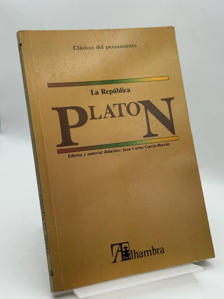 Portada de La República de Platón, libro de segunda mano