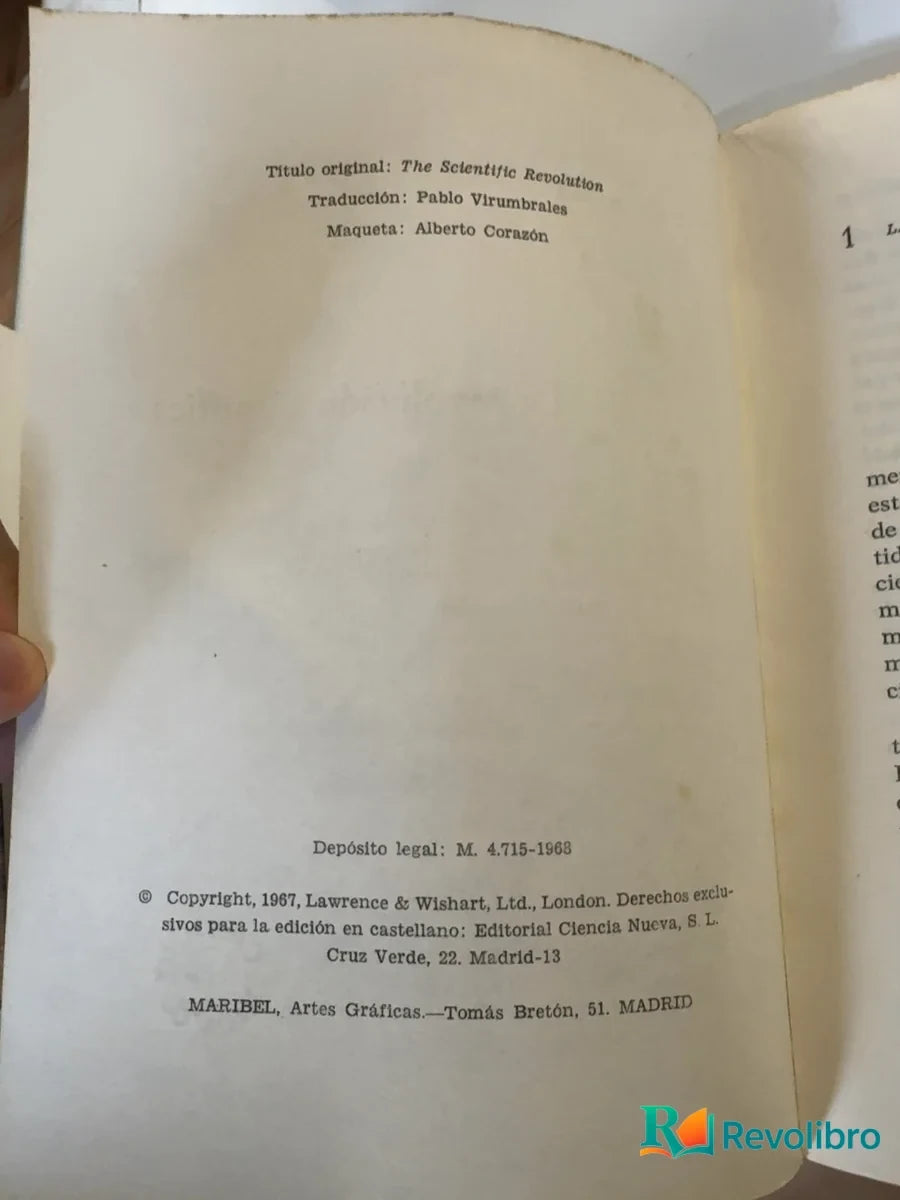 Foto 3 de La revolución científica - 1ª edición de John Moss, libro de segunda mano