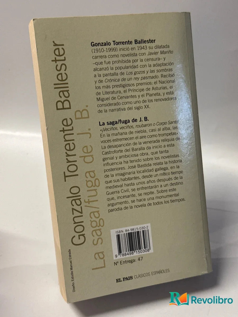Foto 2 de La saga/fuga de J. B de Gonzalo Torrente Ballester, libro de segunda mano