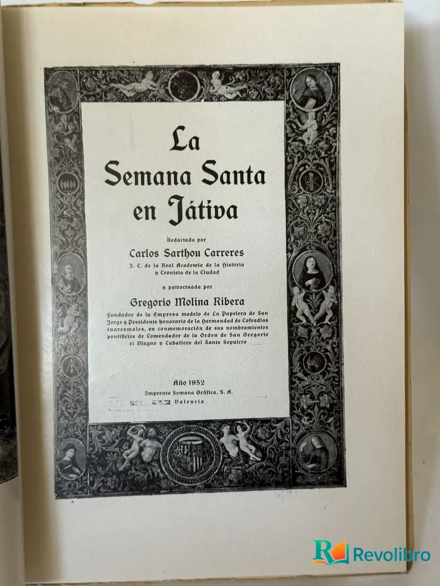 Foto 2 de La Semana Santa en Játiva de Carlos Sarthou Carreres, libro de segunda mano