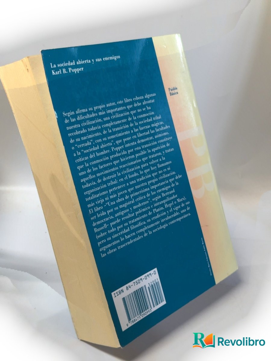 Foto 2 de La sociedad abierta y sus enemigos de Karl R. Popper, libro de segunda mano
