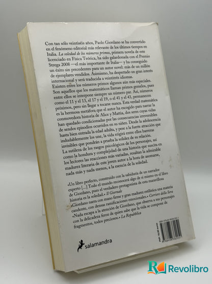 La soledad de los números primos - Paolo Giordano - Imagen 2