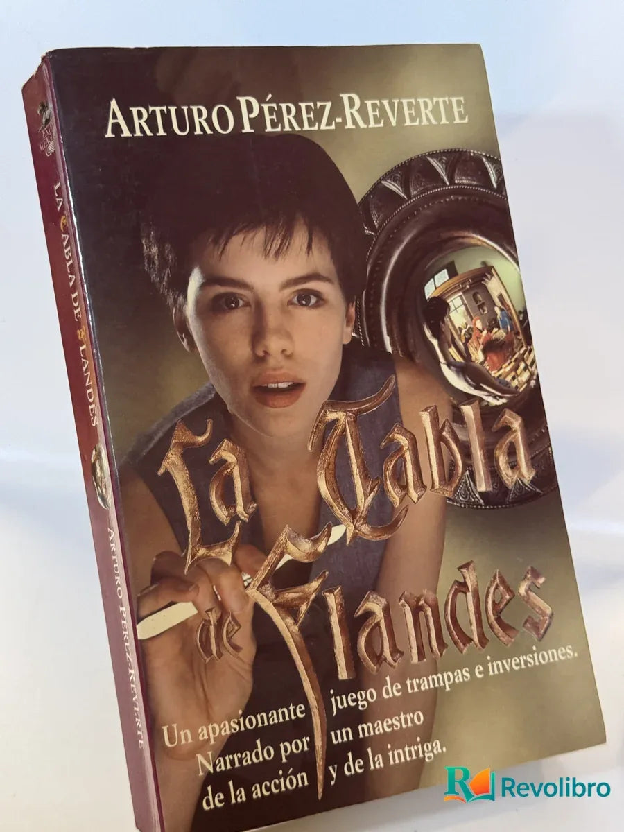Portada de La tabla de Flandes de Arturo Pérez-Reverte, libro de segunda mano