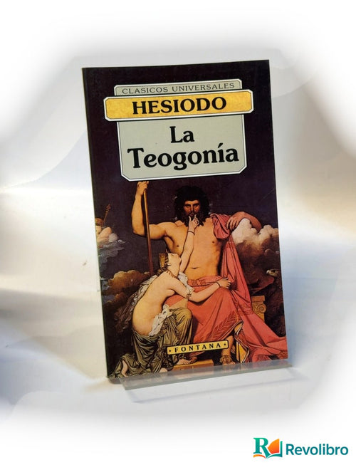 Portada de La Teogonía de Hesíodo, libro de segunda mano