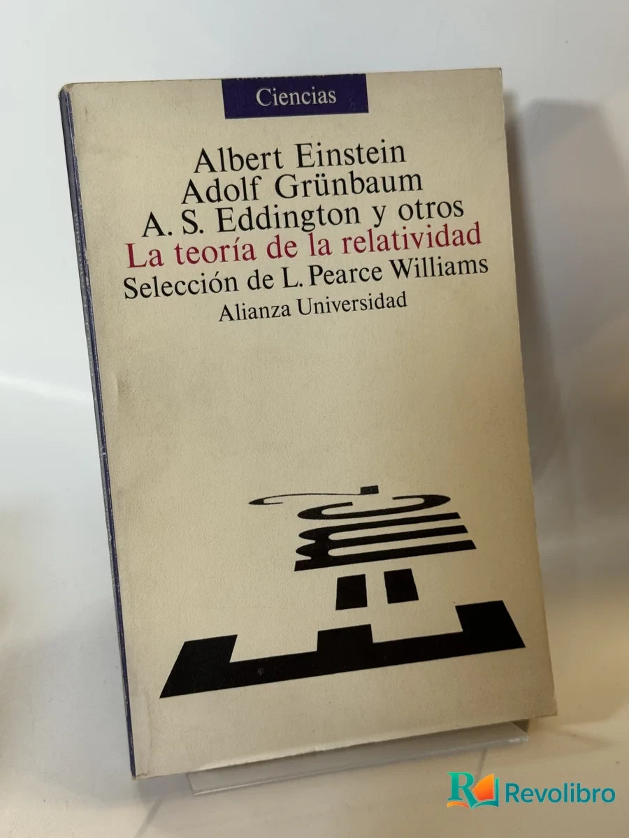 Portada de La teoría de la relatividad de Albert Einstein, libro de segunda mano