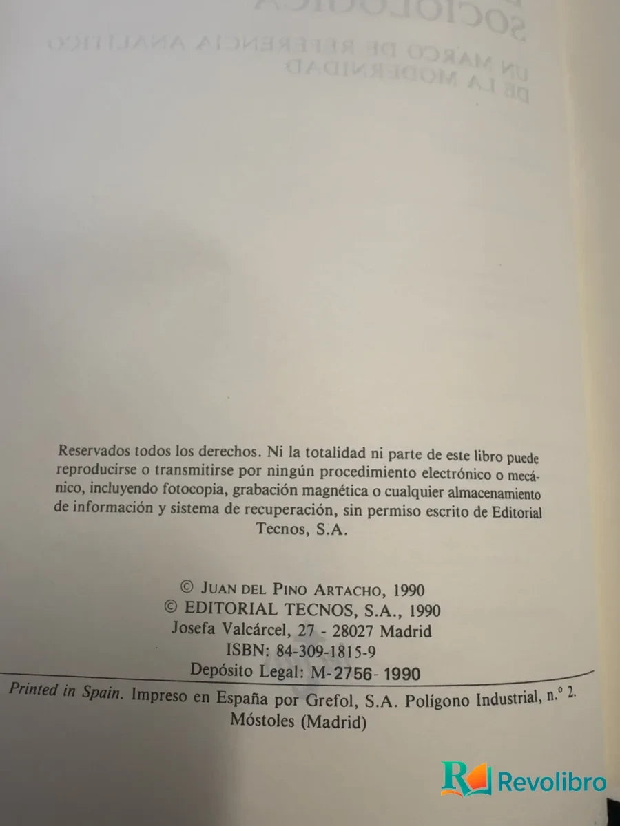 Foto 3 de La teoría sociológica de Juan del Pino Artacho, libro de segunda mano