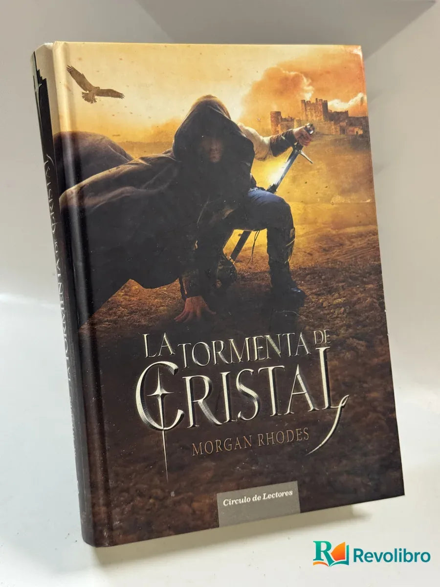 Portada de La tormenta de cristal de Morgan Rhodes, libro de segunda mano