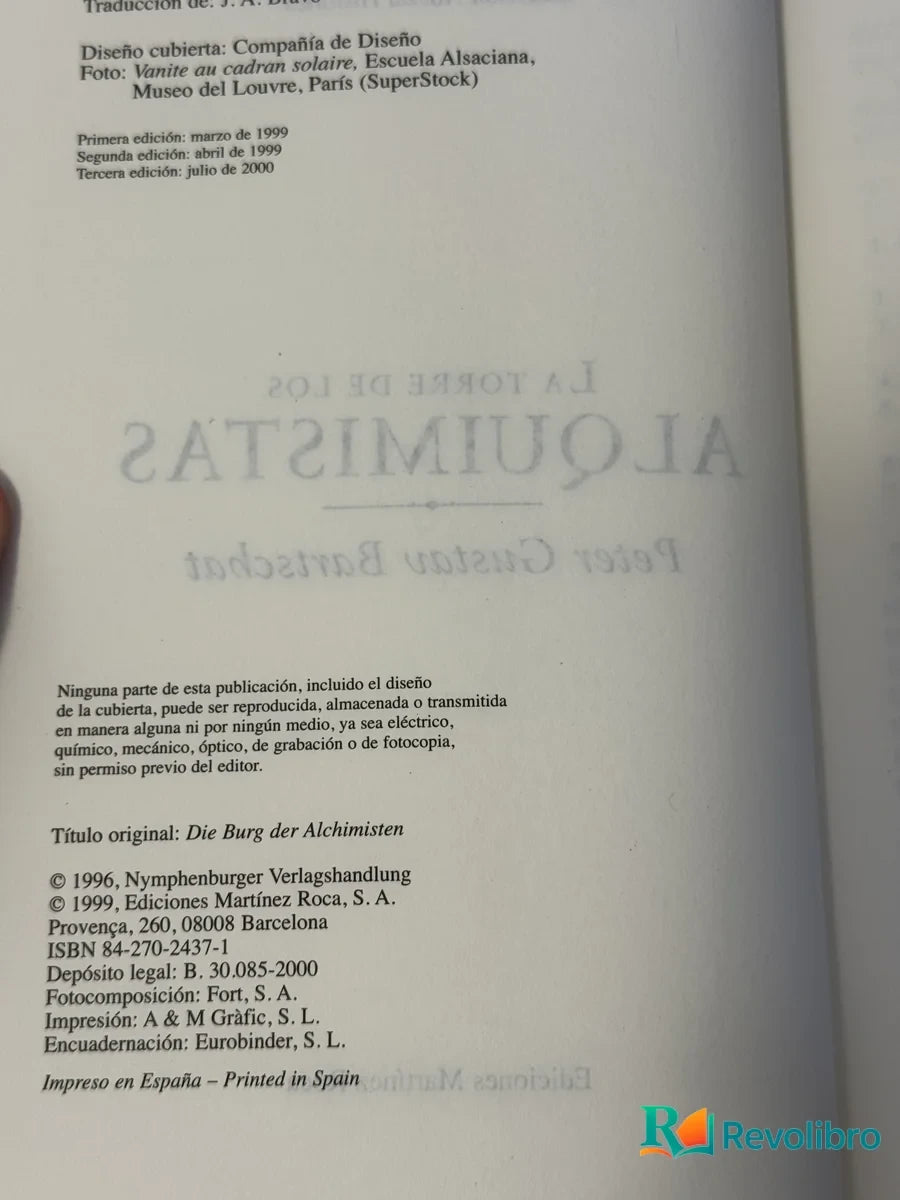 Foto 2 de La Torre de los Alquimistas de Peter G. Bartschat, libro de segunda mano