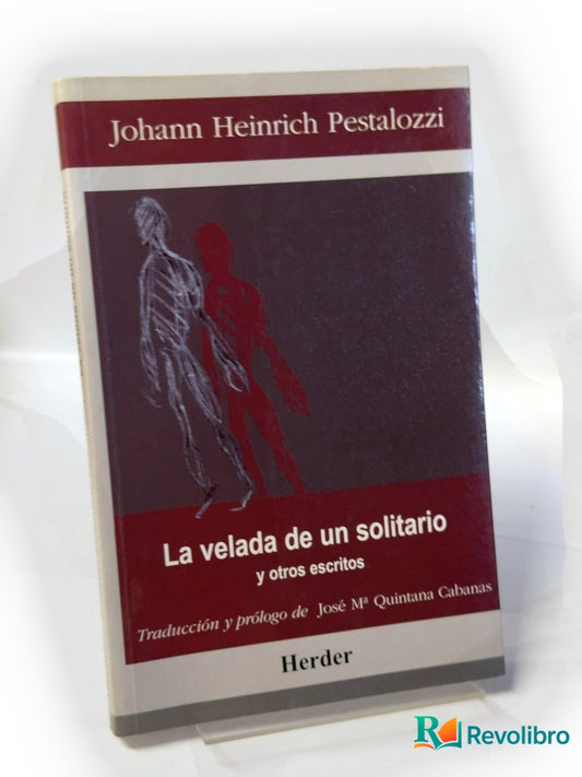 Portada de La velada de un solitario de Johann Heinrich Pestalozzi, libro de segunda mano