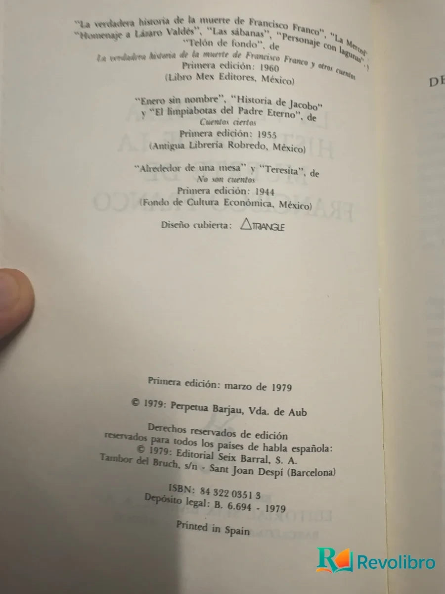 Foto 3 de La verdadera historia de la muerte de Francisco Franco - 1ª edición de Max Aub, libro de segunda mano
