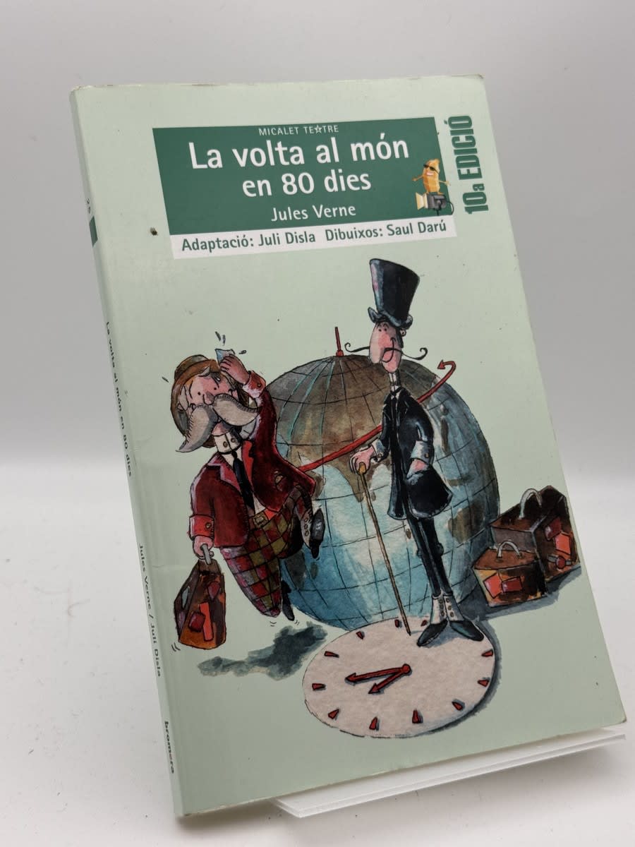 Portada de La volta al món en 80 dies - Juli Disla Sanz de Juli Disla Sanz, libro de segunda mano