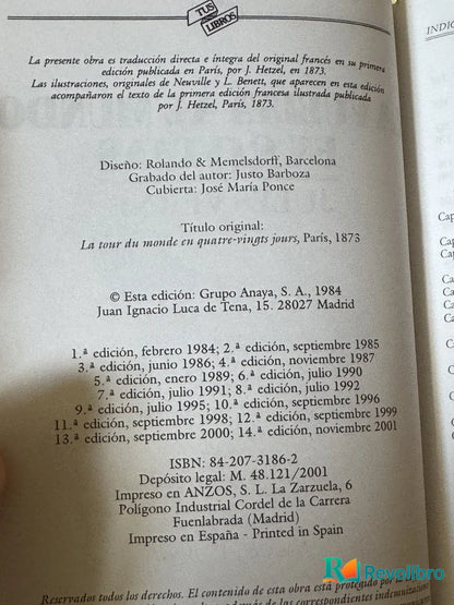Foto 2 de La Vuelta al Mundo en 80 Dias de Jules Verne, libro de segunda mano