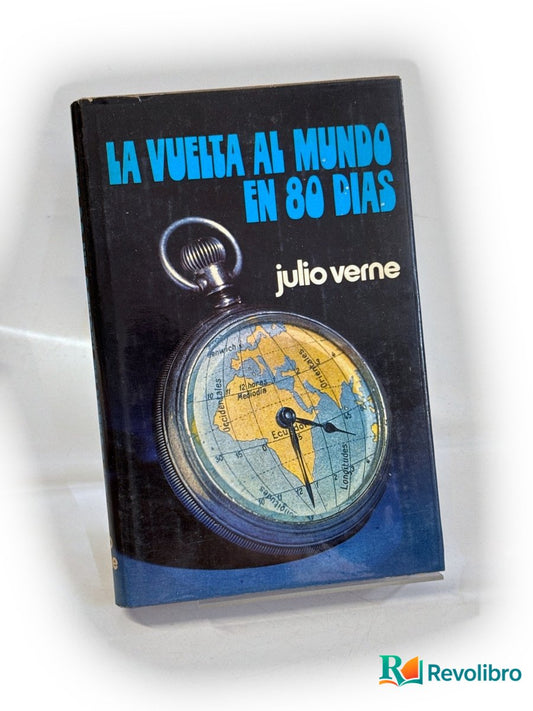 Portada de La vuelta al mundo en 80 días de Julio Verne, libro de segunda mano