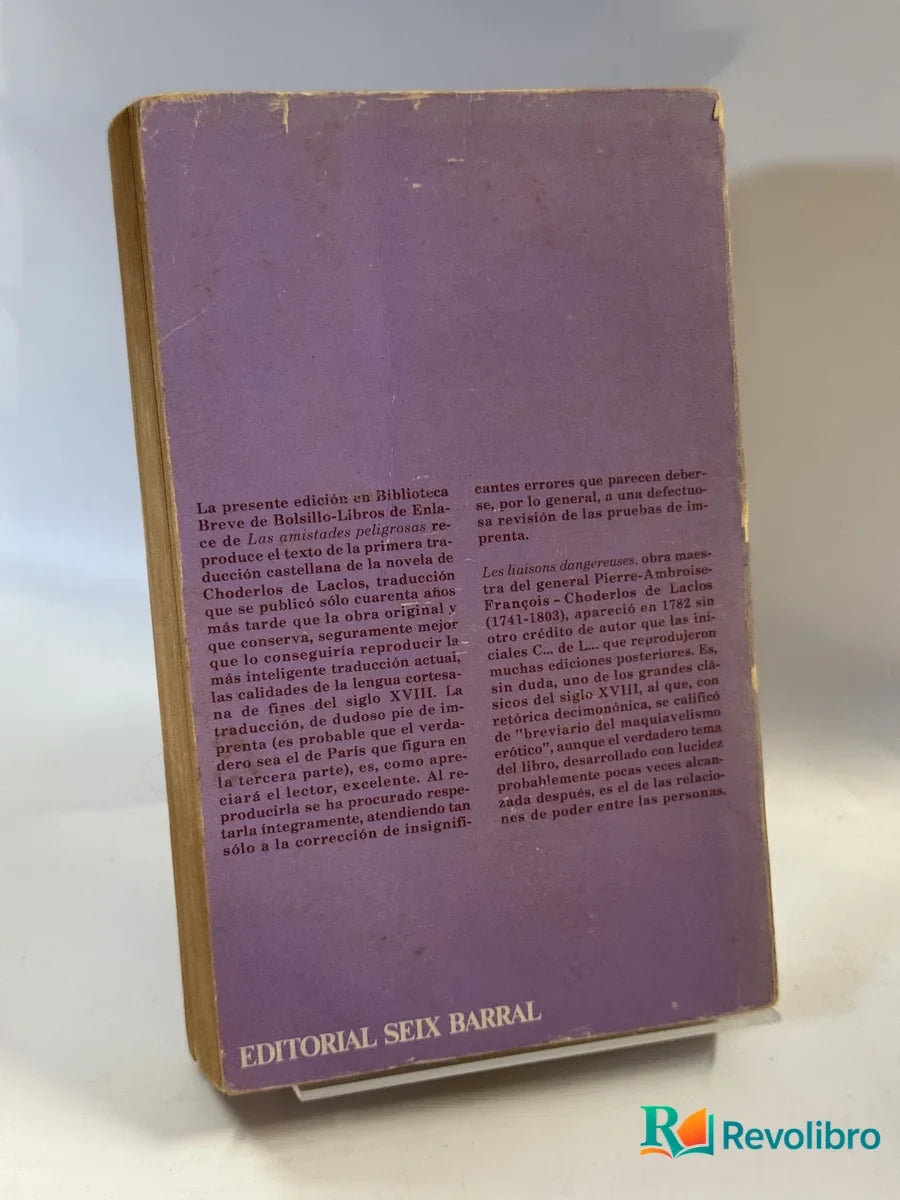 Foto 2 de Las Amistades Peligrosas de Choderlos de Laclos, libro de segunda mano