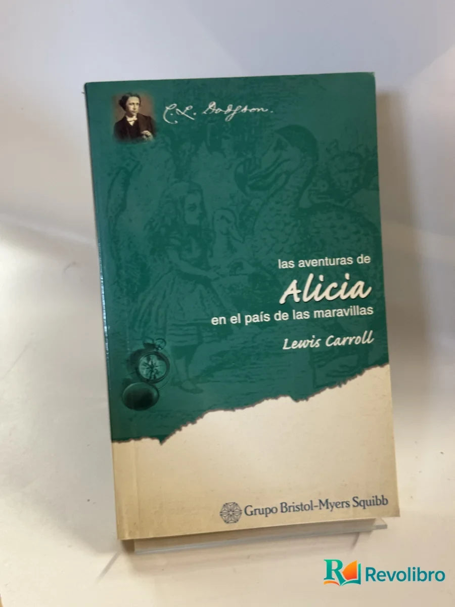 Portada de las aventuras de Alicia en el país de las maravillas de Lewis Carroll, libro de segunda mano