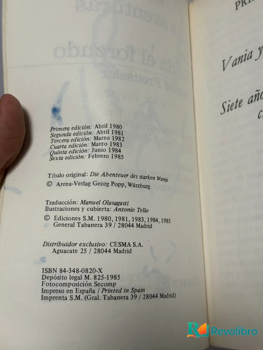 Foto 2 de Las aventuras de Vania el forzudo de Otfried Preussler, libro de segunda mano
