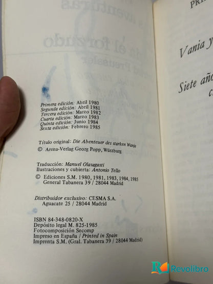 Foto 2 de Las aventuras de Vania el forzudo de Otfried Preussler, libro de segunda mano