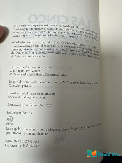 Foto 2 de Las Cinco Estaciones de Vivaldi de Emi Zanón, libro de segunda mano
