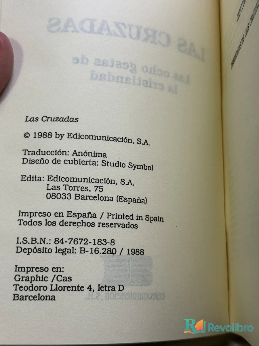Foto 2 de Las Cruzadas de Cesare Cantú, libro de segunda mano