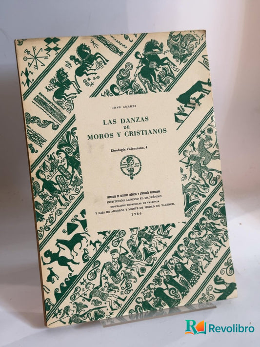 Portada de Las danzas de moros y cristianos - 1ª edición de Joan Amades, libro de segunda mano