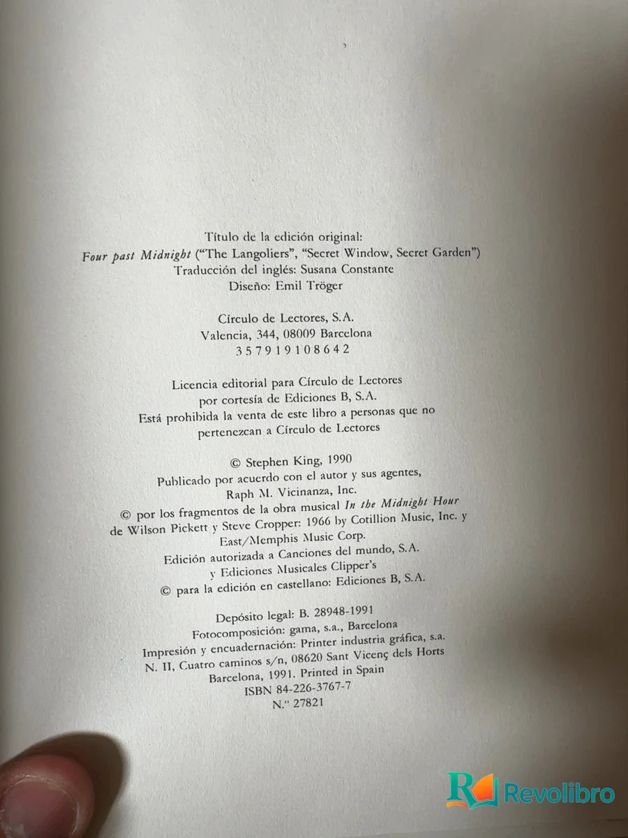 Foto 2 de Las dos después de medianoche - 1ª edición de Stephen King, libro de segunda mano