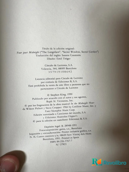 Foto 2 de Las dos después de medianoche - 1ª edición de Stephen King, libro de segunda mano