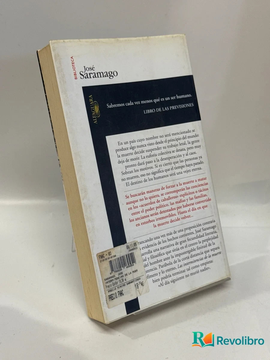 Foto 2 de Las intermitencias de la muerte de José Saramago, libro de segunda mano