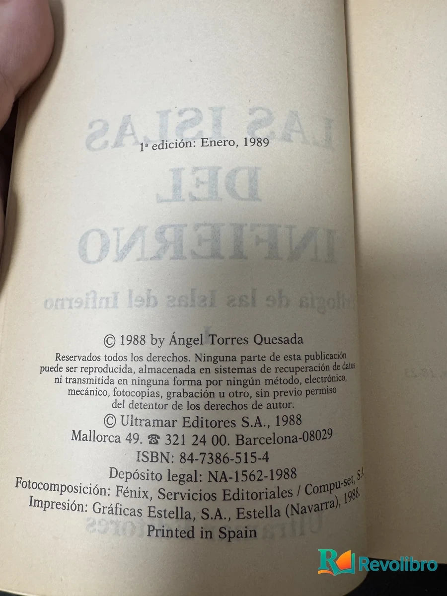 Foto 2 de Las Islas del Infierno de Angel Torres Quesada, libro de segunda mano