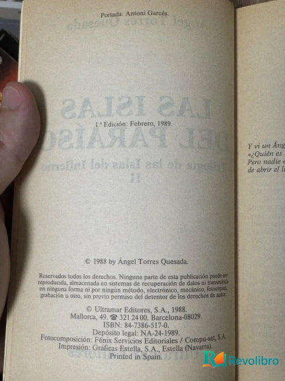 Foto 2 de Las Islas del Paraiso de Angel Torres Quesada, libro de segunda mano
