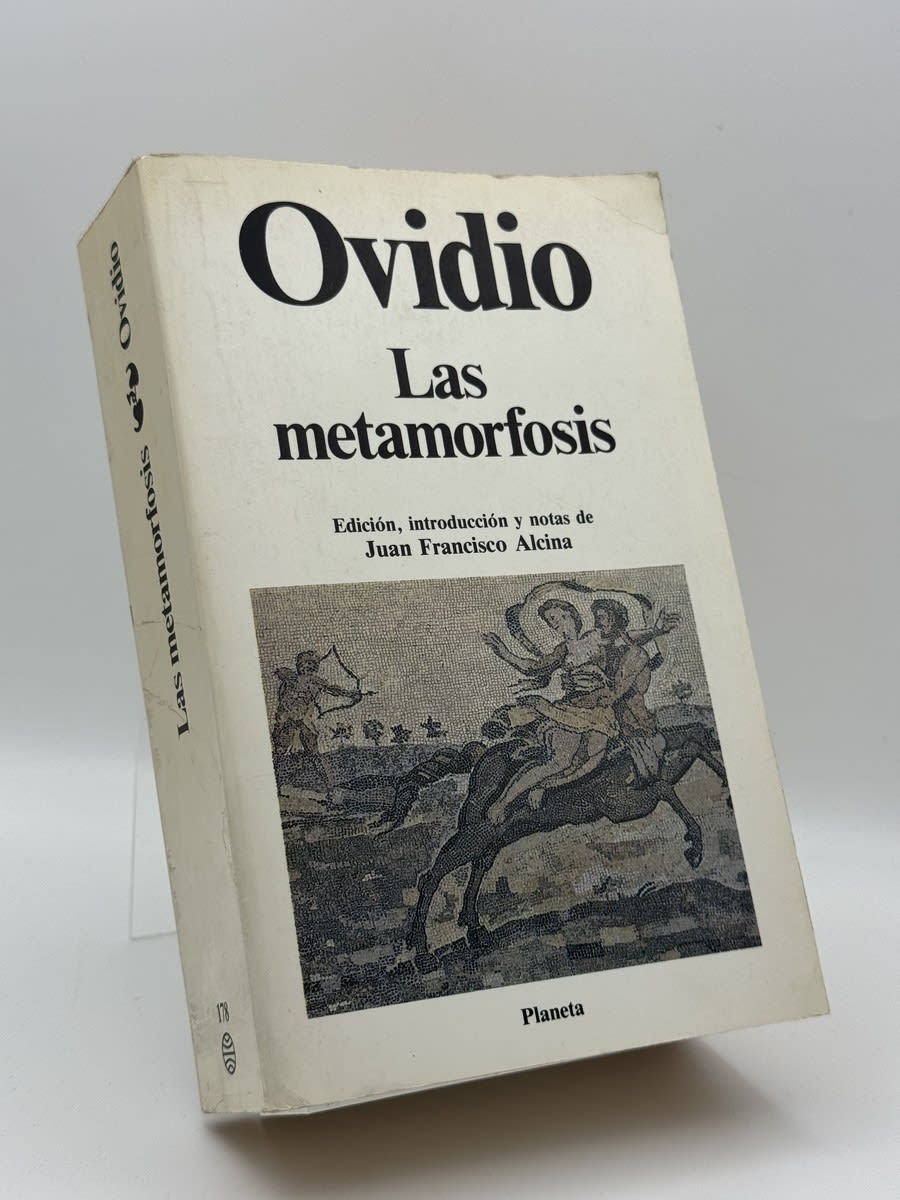 Portada de Las Metamorfosis de Publio Ovidio Nason, libro de segunda mano