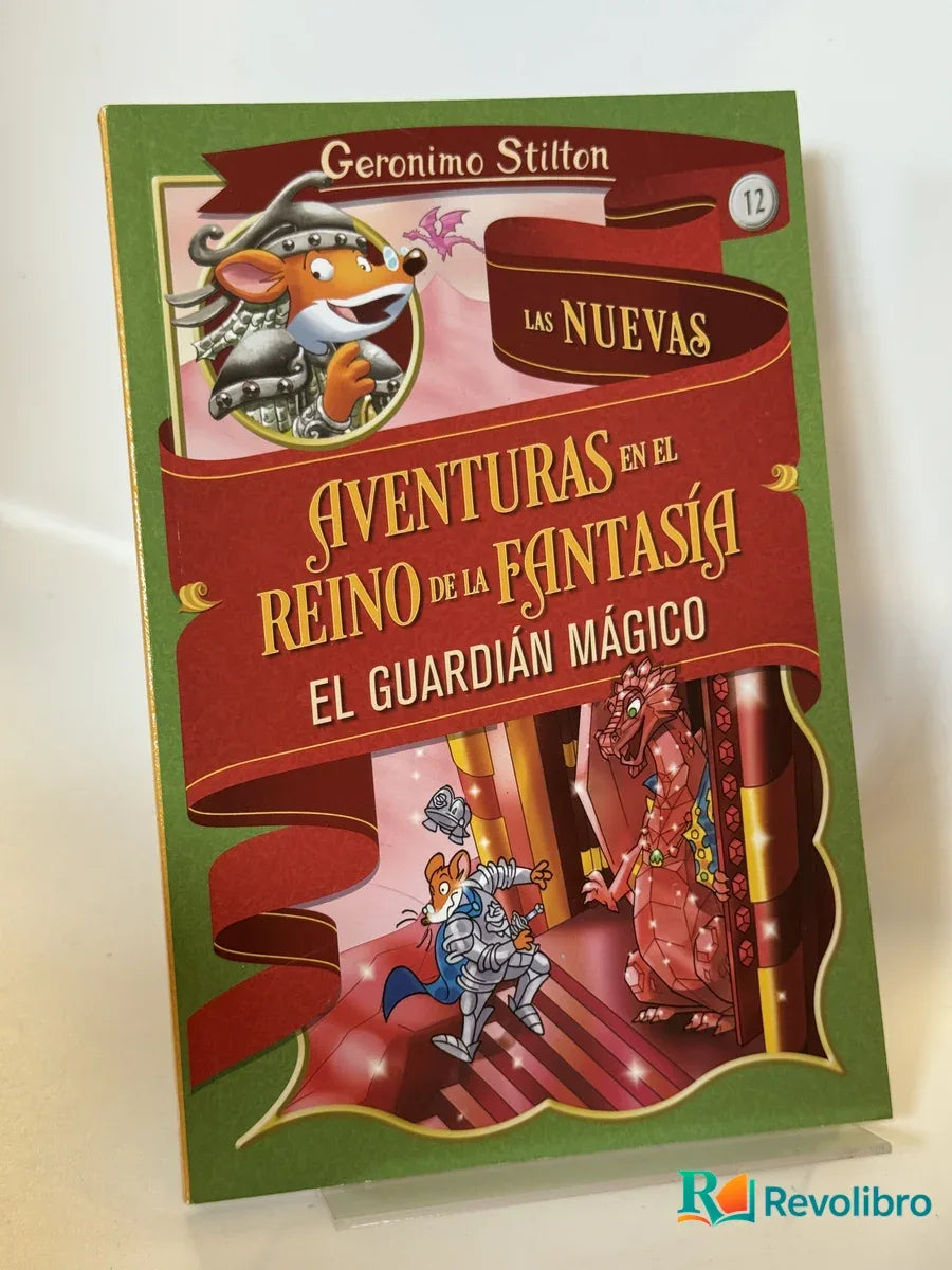 Portada de Las nuevas aventuras en el reino de la fantasía: El guardián mágico de Geronimo Stilton, libro de segunda mano