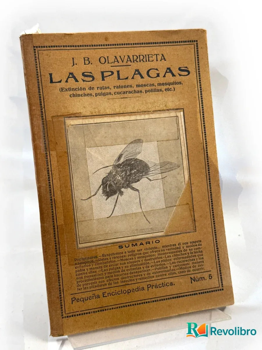 Portada de Las plagas de J. B. Olavarrieta, libro de segunda mano