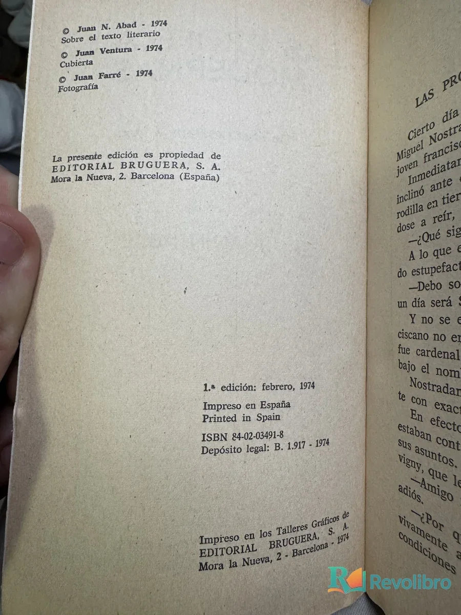 Foto 2 de Las Profecias Modernas de Juan N. Abad, libro de segunda mano