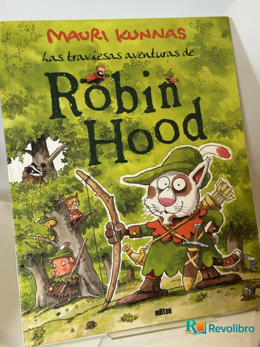 Portada de las traviesas aventuras de Robin Hood de Mauri Kunnas, libro de segunda mano